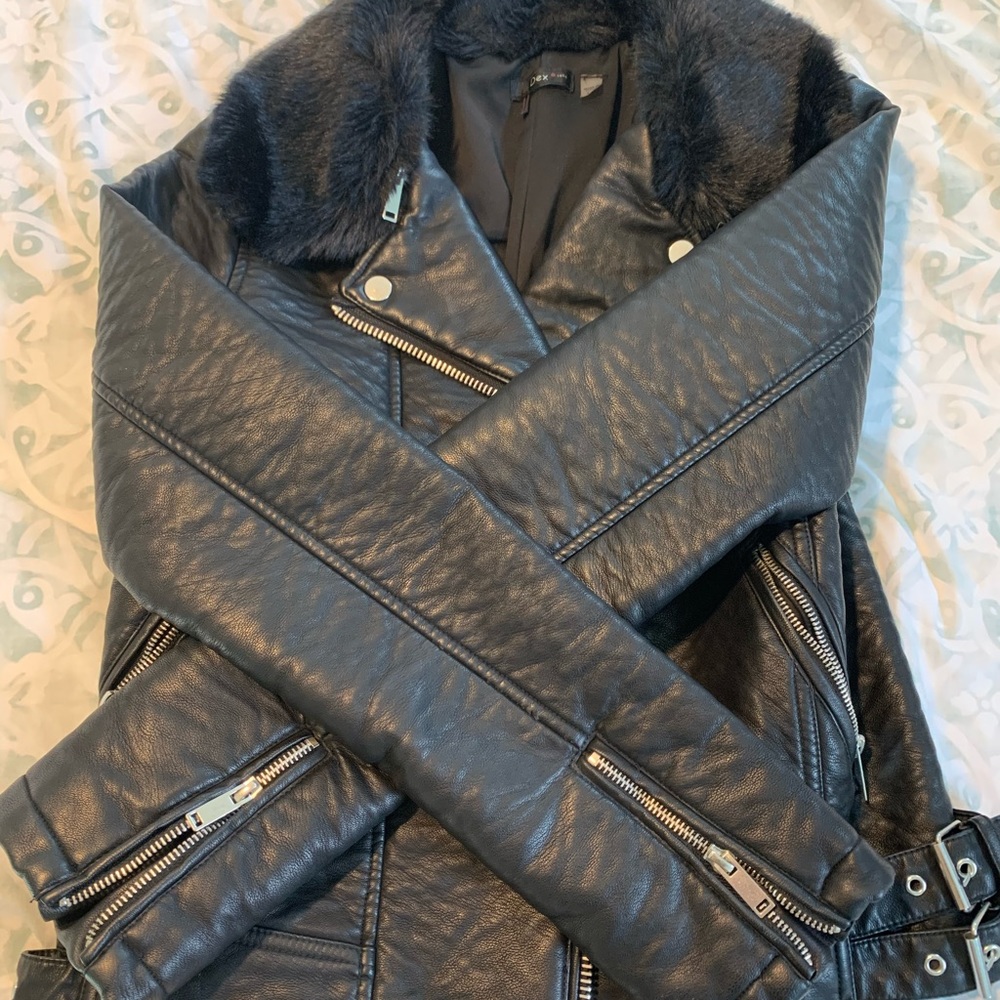 Faux leather jacket
